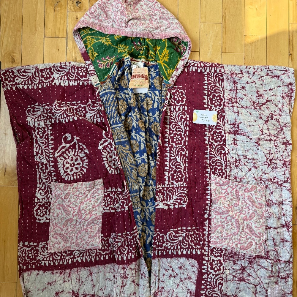 NWT Kantha Bae Wanderlust Poncho Coat 2025